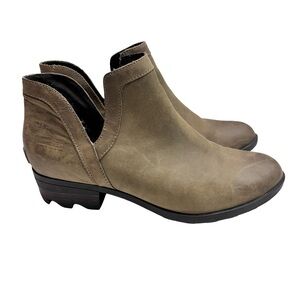 Sorel Women's Lolla Tan Ankle Booties 10.5